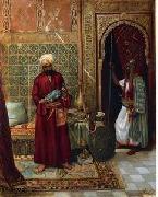 Arab or Arabic people and life. Orientalism oil paintings  376